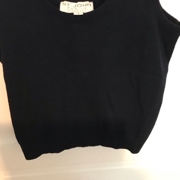 Vintage St John Dark Blue 3-Piece Suit Jacket & Skirt & Cami Sz 6 & 10 See Note - Picture 14 of 15